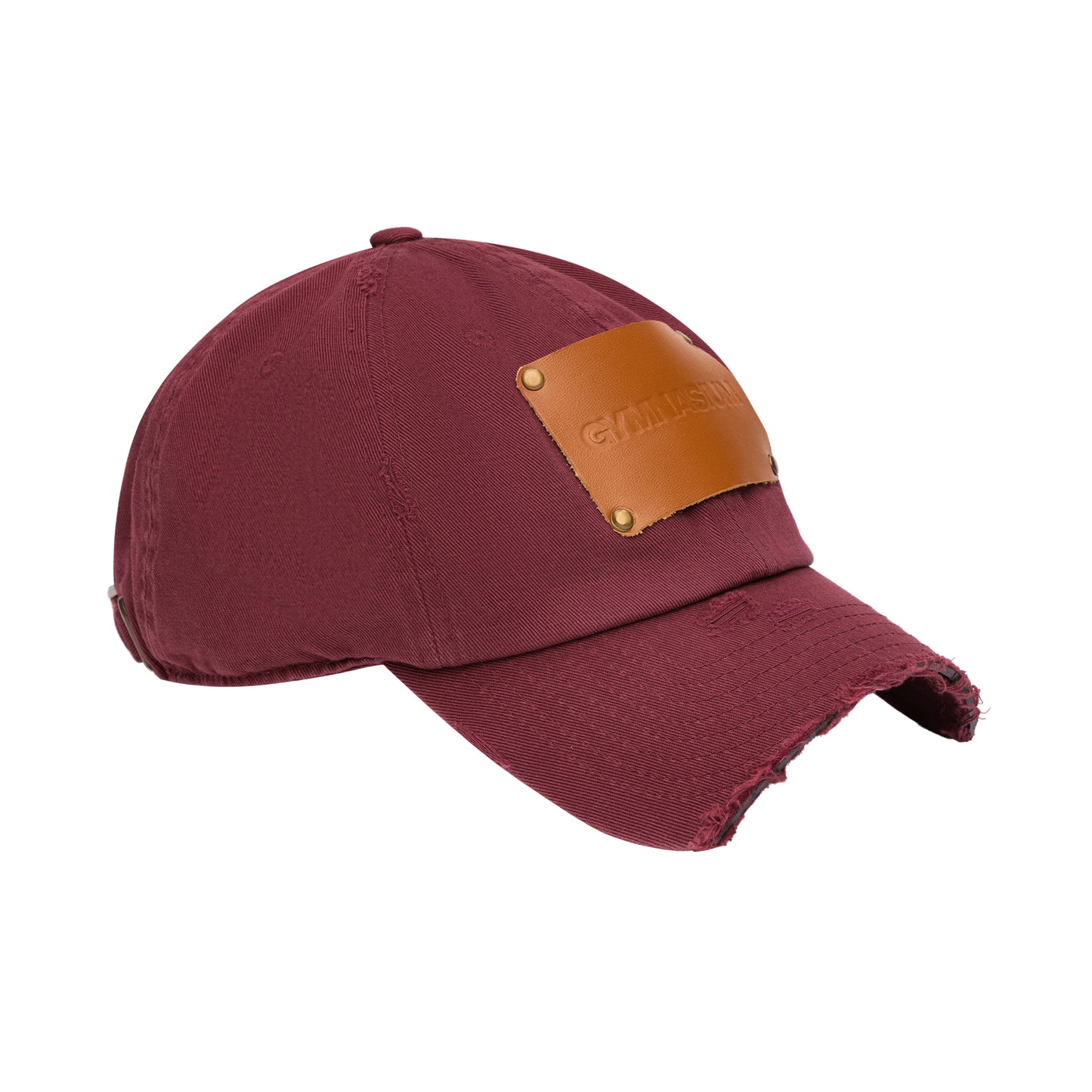 THE DISTRESSED CAP MAROON WITH BROWN