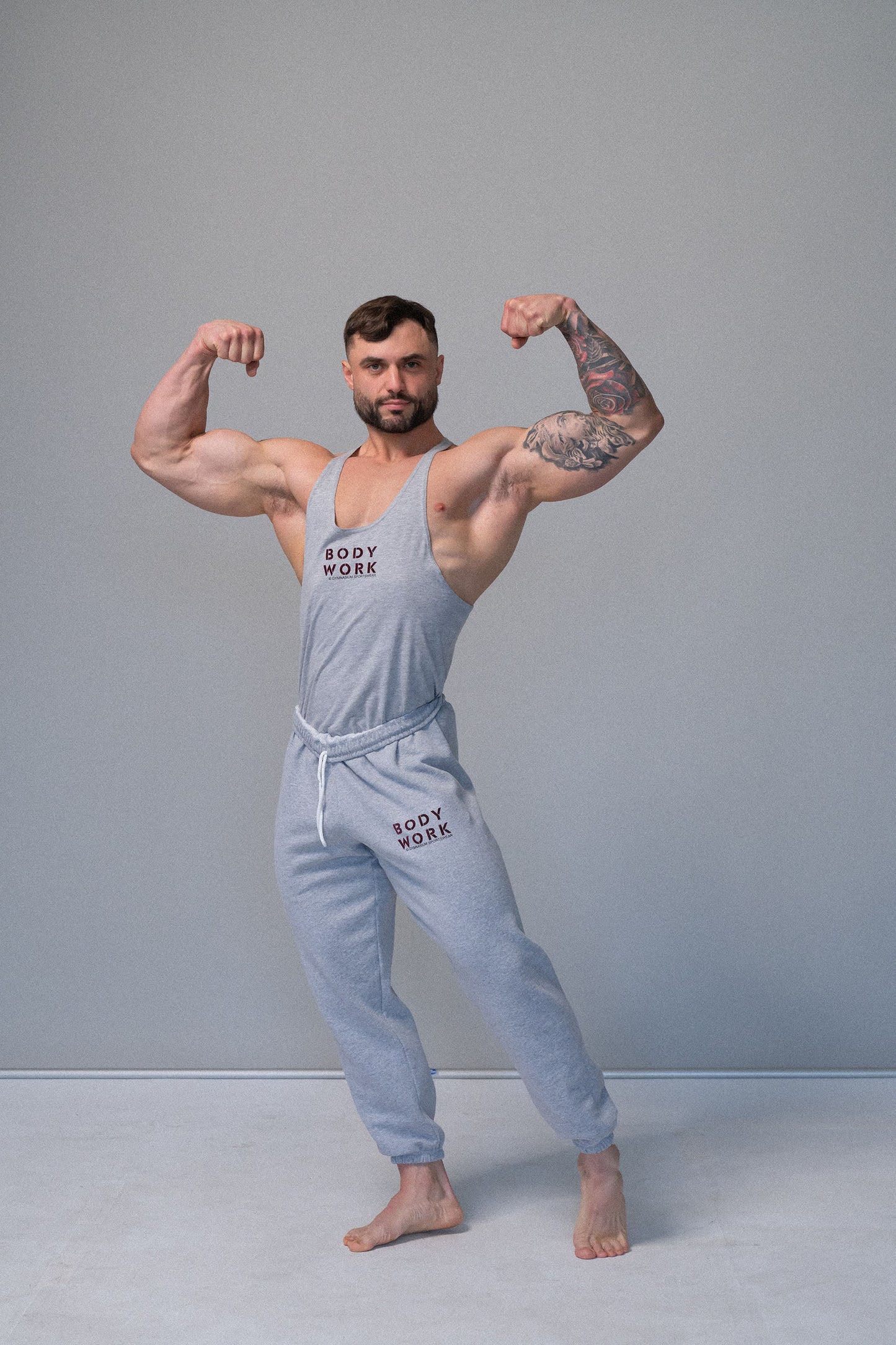 THE BODY WORK SWEATPANT HEATHER GREY