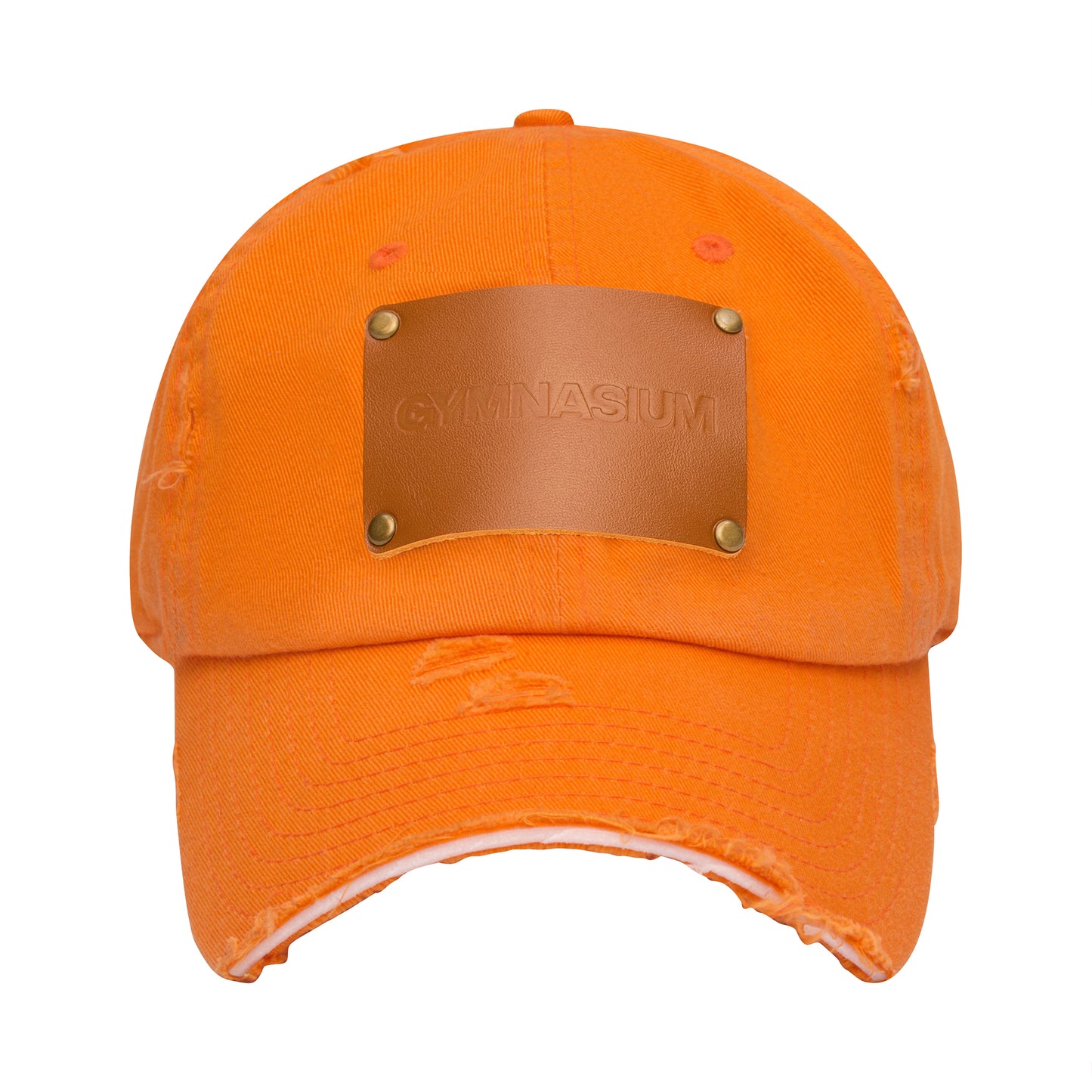 THE DISTRESSED CAP ORANGE WITH BROWN
