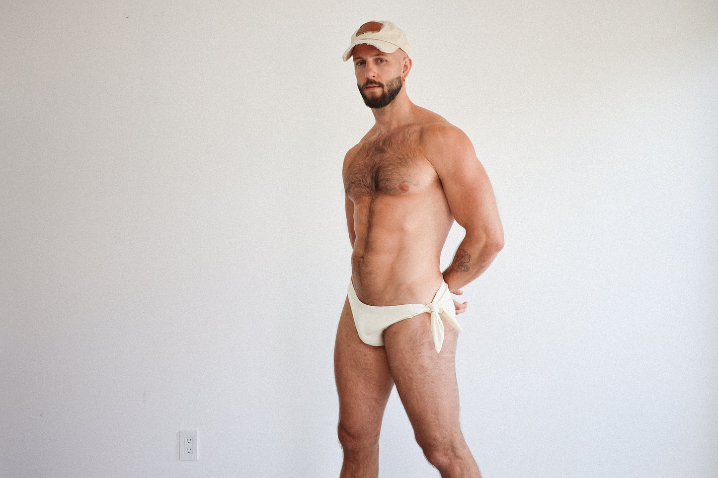 THE TIE SIDE SWIM BRIEF BONE
